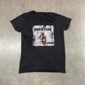 Linkin Park Shirt Mens S Black Hybrid Theory Album Tee Band Rock‎ Tultex Music